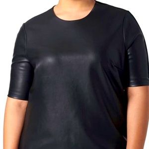 Universal Standard faux leather tee